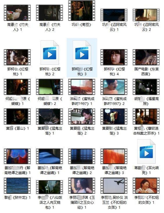 香港内地经典影片未删减精彩视频合集 321V/5.62G